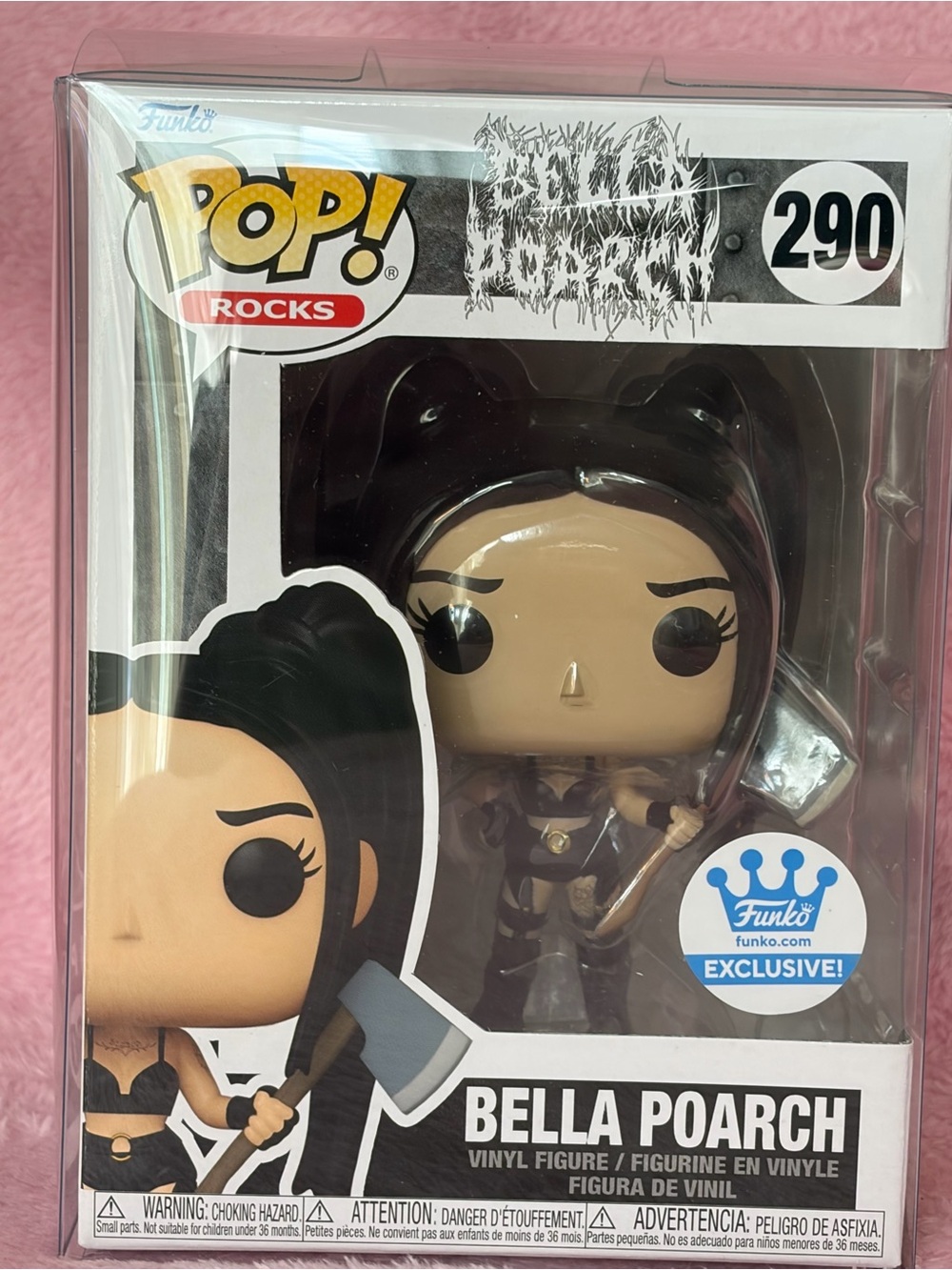 Funko Pop Rocks Bella Poarch 290 Funko.com Exclusive Vinyl Figure New